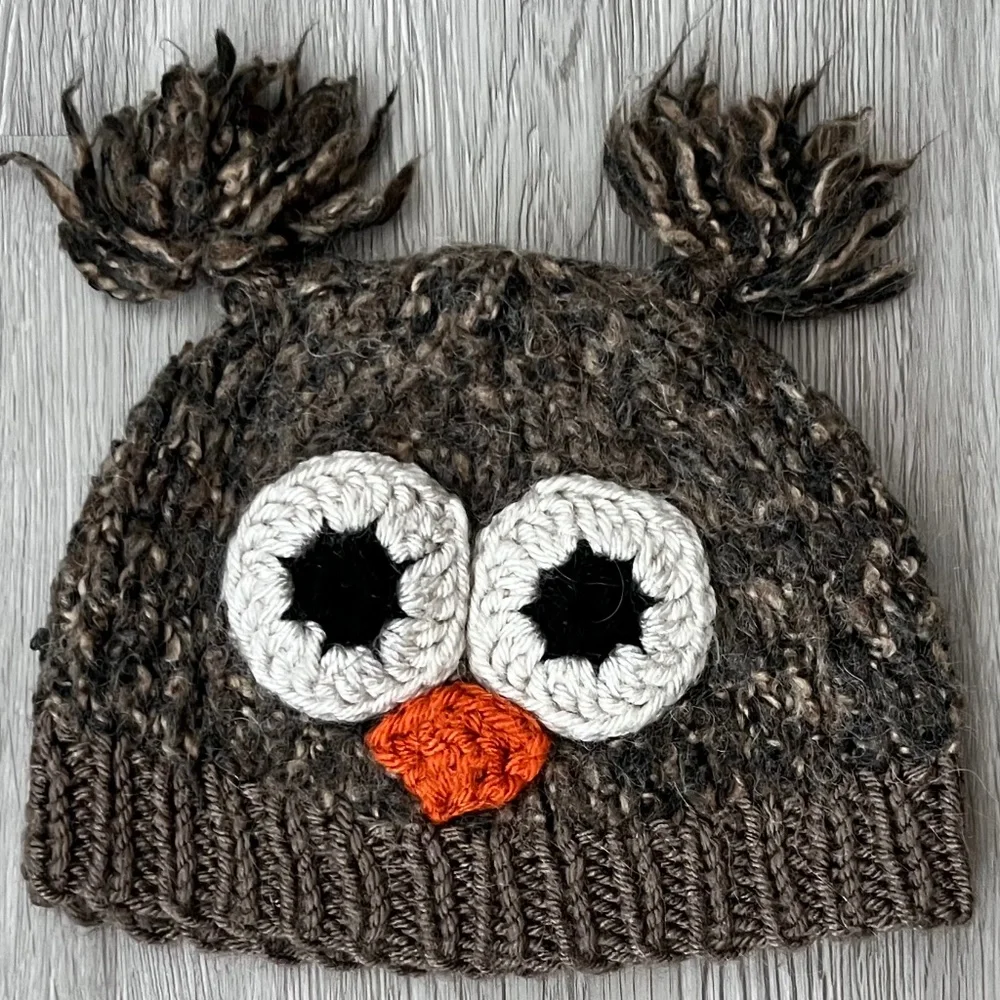 3 For $15 Little Kids Brown Animal Beanie One Size